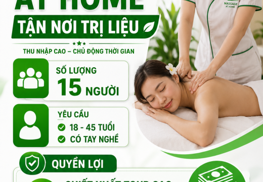Tuyển dụng nhân viên massage tại quận 4